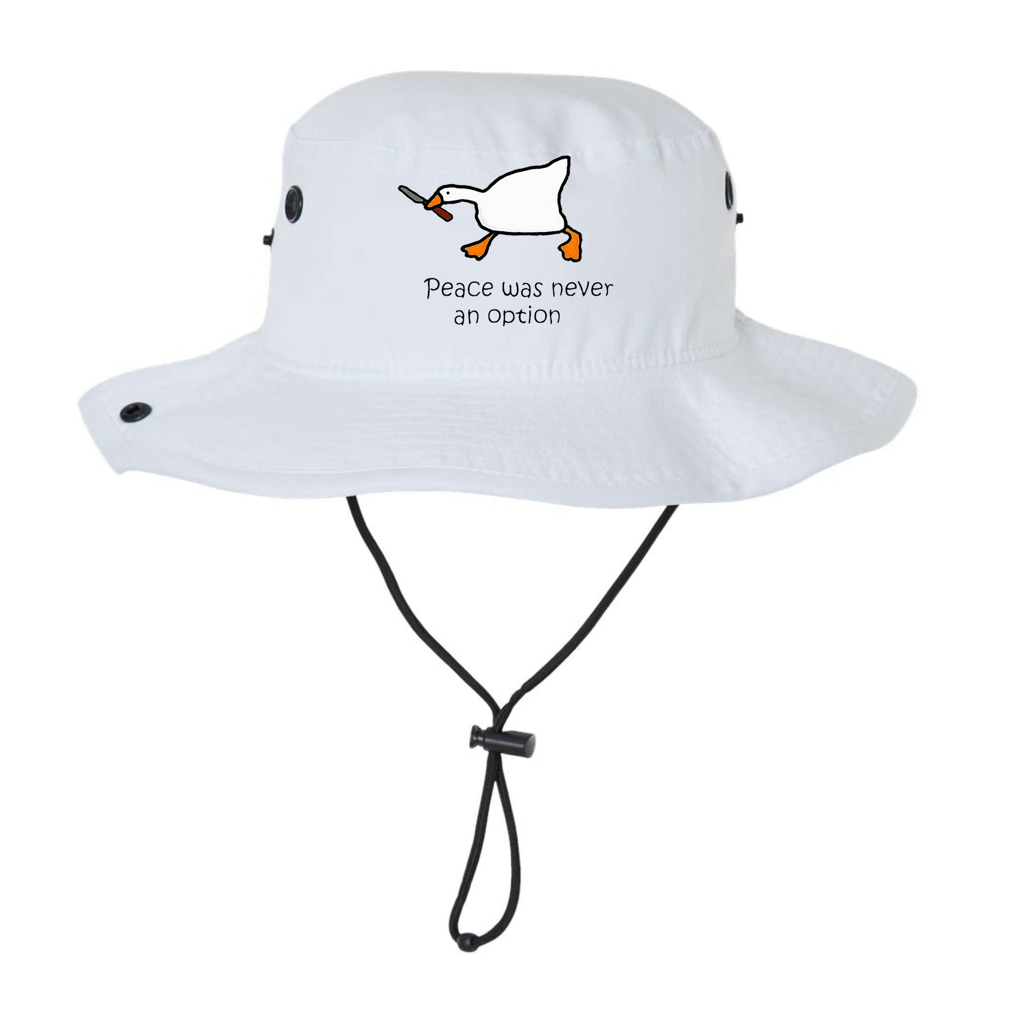 Murder Duck Peace Was Never An Option Duck With Knife Bucket Hat