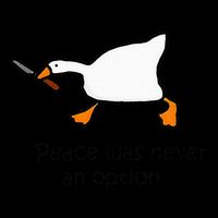 Murder Duck Peace Was Never An Option Duck With Knife 16oz Travel Tumbler