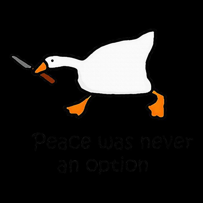 Murder Duck Peace Was Never An Option Duck With Knife 16oz Travel Tumbler