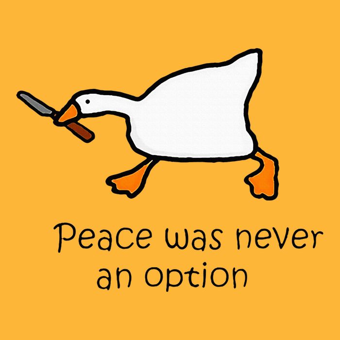 Murder Duck Peace Was Never An Option Duck With Knife Sustainable Knit Beanie