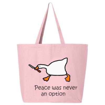 Murder Duck Peace Was Never An Option Duck With Knife 25L Jumbo Tote