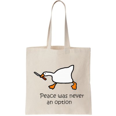 Murder Duck Peace Was Never An Option Duck With Knife Bag