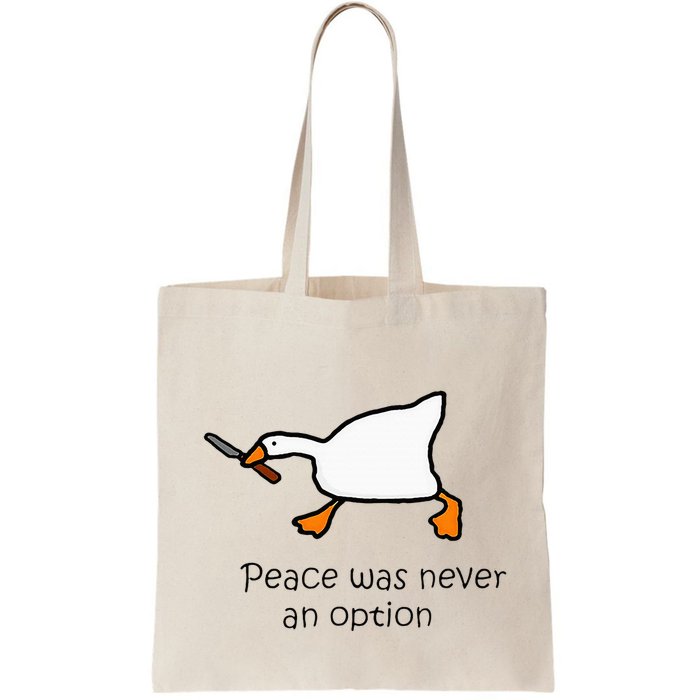 Murder Duck Peace Was Never An Option Duck With Knife Bag