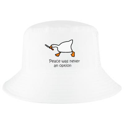 Murder Duck Peace Was Never An Option Duck With Knife Cool Comfort Performance Bucket Hat