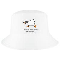 Murder Duck Peace Was Never An Option Duck With Knife Cool Comfort Performance Bucket Hat