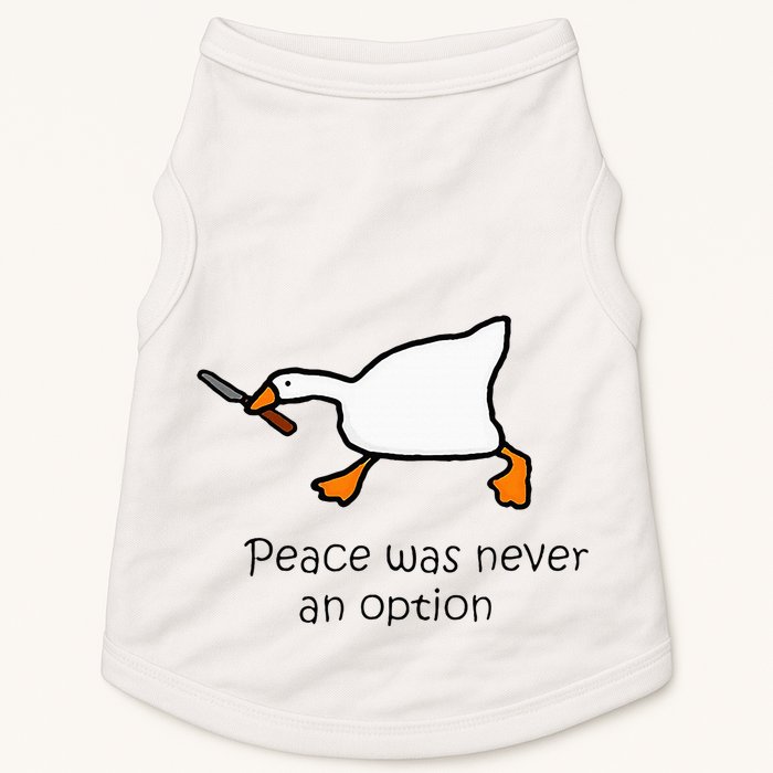 Murder Duck Peace Was Never An Option Duck With Knife Doggie Tank