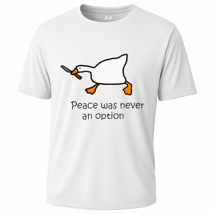 Murder Duck Peace Was Never An Option Duck With Knife Performance Shirt