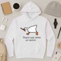 Murder Duck Peace Was Never An Option Duck With Knife Hoodie