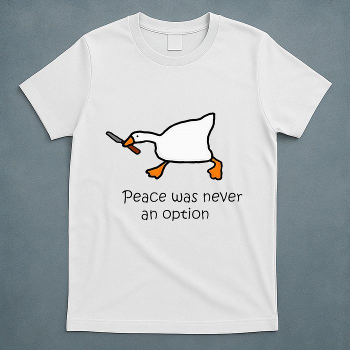 Murder Duck Peace Was Never An Option Duck With Knife T-Shirt