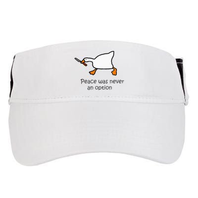 Murder Duck Peace Was Never An Option Duck With Knife Adult Drive Performance Visor