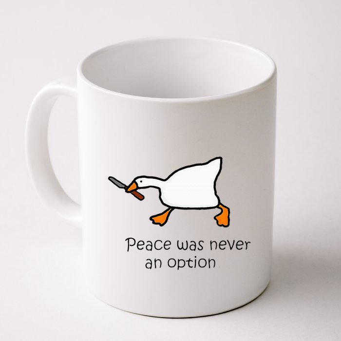 Murder Duck Peace Was Never An Option Duck With Knife Mug