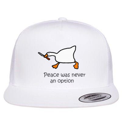 Murder Duck Peace Was Never An Option Duck With Knife Flatbill Hat