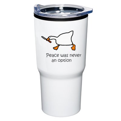 Murder Duck Peace Was Never An Option Duck With Knife Tumbler