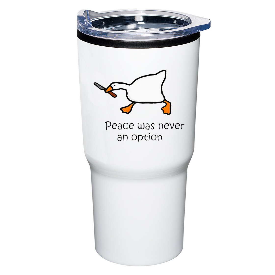 Murder Duck Peace Was Never An Option Duck With Knife Tumbler