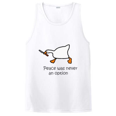 Murder Duck Peace Was Never An Option Duck With Knife PosiCharge Competitor Tank