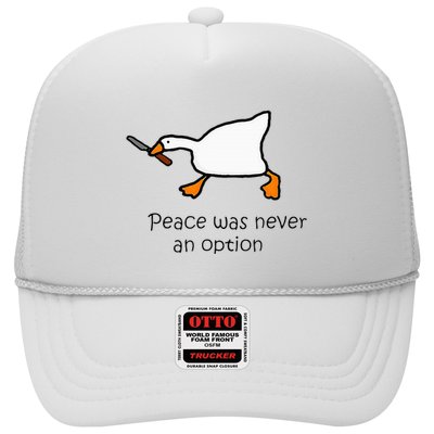 Murder Duck Peace Was Never An Option Duck With Knife Trucker Hat