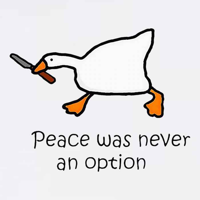 Murder Duck Peace Was Never An Option Duck With Knife Toddler T-Shirt