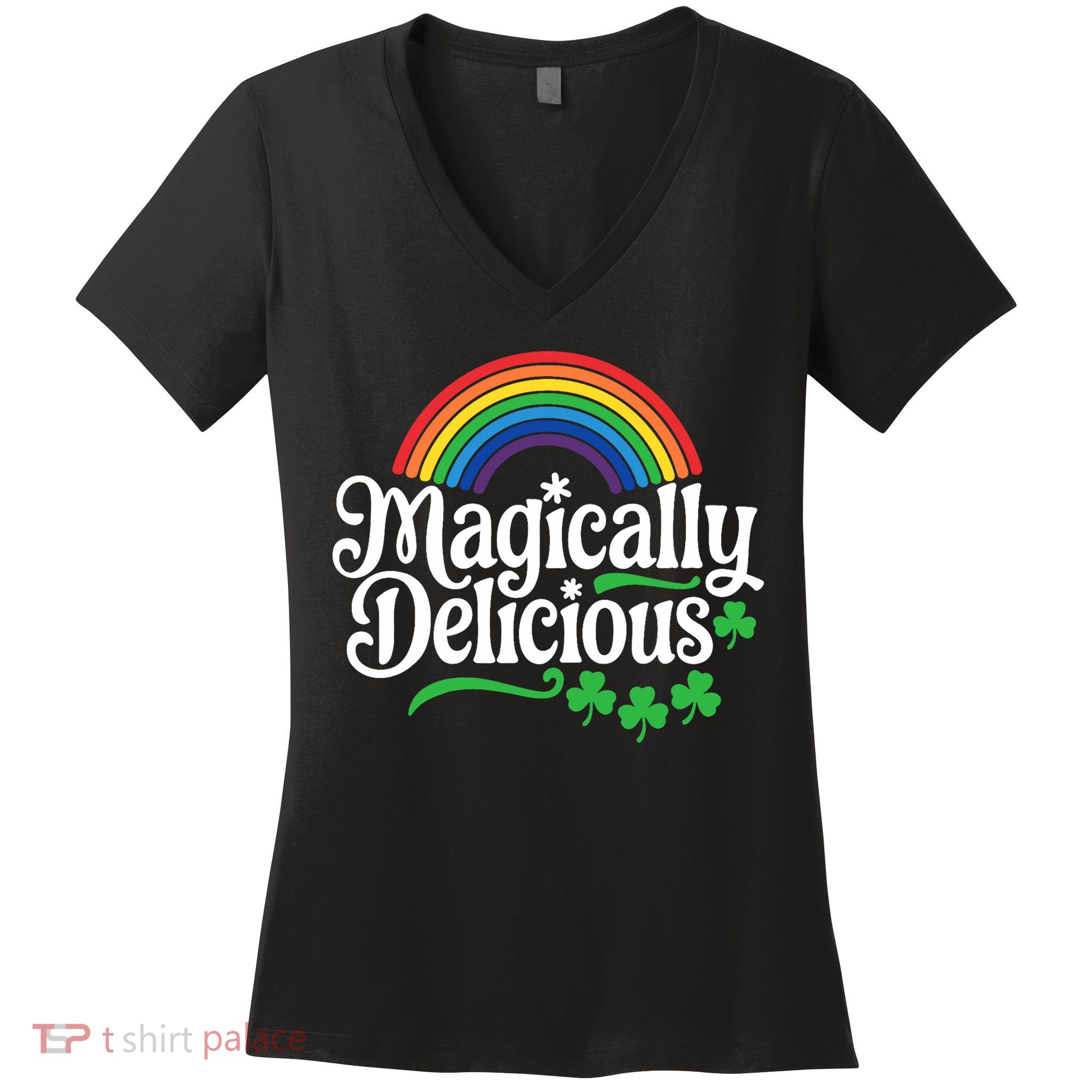 Magically Deliciousst Patricks Day Women's V-Neck T-Shirt