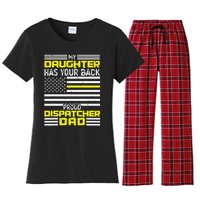 My Daughter Proud Dispatcher Dad Dispatcher Women's Flannel Pajama Set