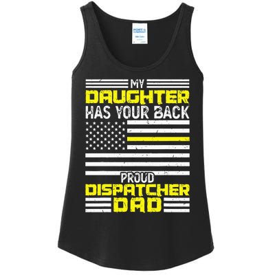 My Daughter Proud Dispatcher Dad Dispatcher Ladies Essential Tank