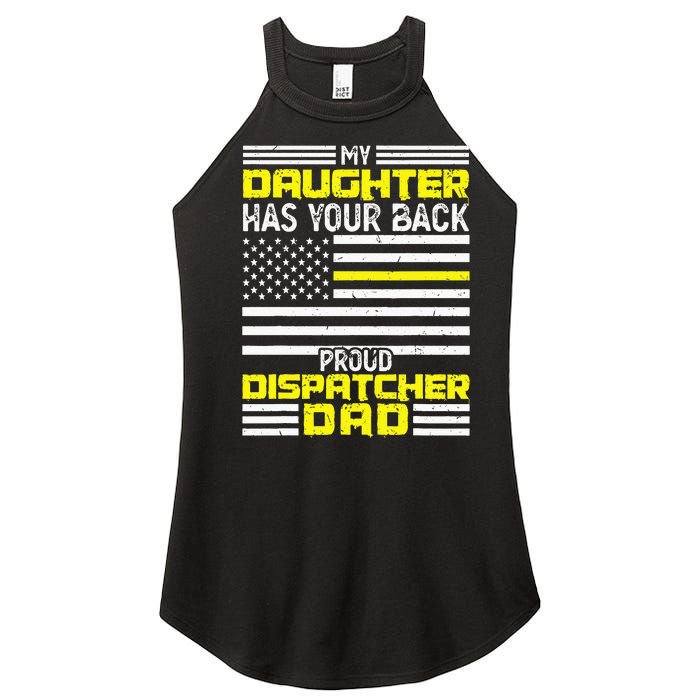 My Daughter Proud Dispatcher Dad Dispatcher Women's Perfect Tri Rocker Tank