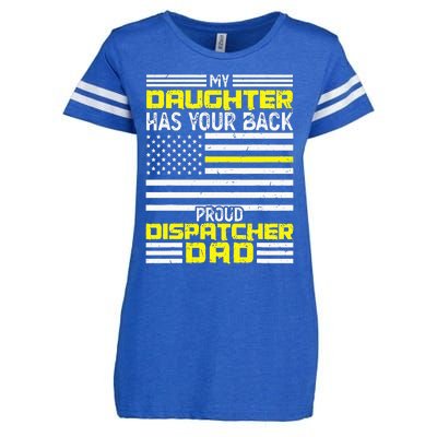 My Daughter Proud Dispatcher Dad Dispatcher Enza Ladies Jersey Football T-Shirt