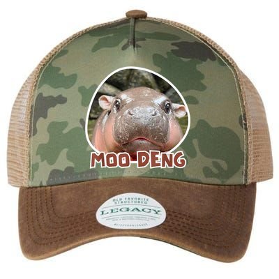 Moo Deng Pygmy Hippopotamus Funny Meme Legacy Tie Dye Trucker Hat