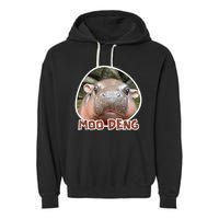 Moo Deng Pygmy Hippopotamus Funny Meme Garment-Dyed Fleece Hoodie