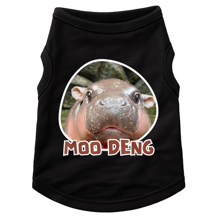 Moo Deng Pygmy Hippopotamus Funny Meme Doggie Tank