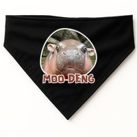 Moo Deng Pygmy Hippopotamus Funny Meme USA-Made Doggie Bandana