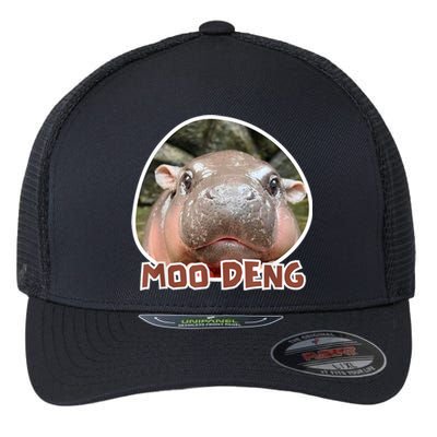 Moo Deng Pygmy Hippopotamus Funny Meme Flexfit Unipanel Trucker Cap