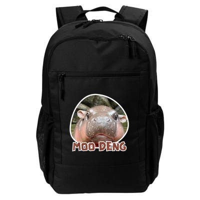 Moo Deng Pygmy Hippopotamus Funny Meme Daily Commute Backpack