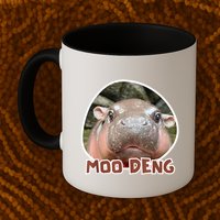 Moo Deng Pygmy Hippopotamus Funny Meme Mug