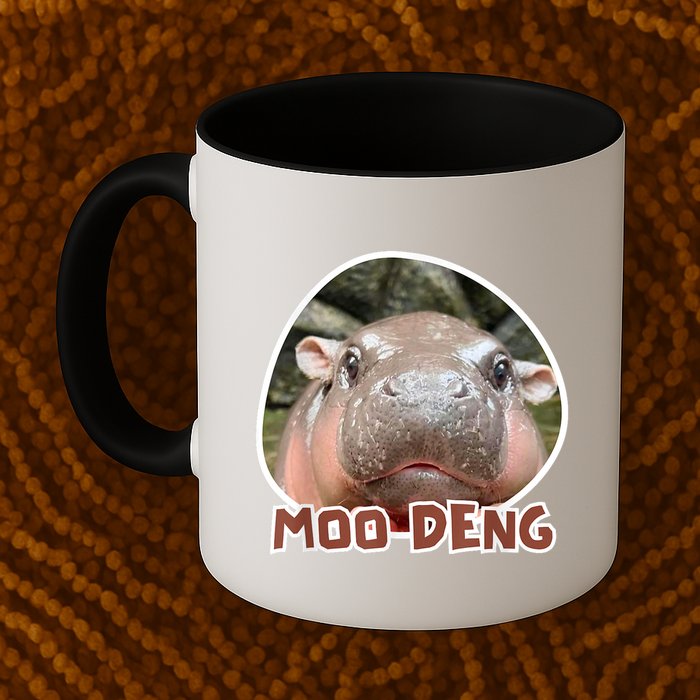 Moo Deng Pygmy Hippopotamus Funny Meme Mug