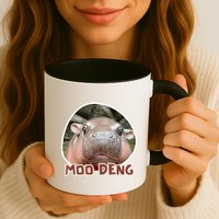 Moo Deng Pygmy Hippopotamus Funny Meme Mug