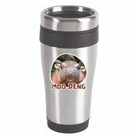 Moo Deng Pygmy Hippopotamus Funny Meme 16oz Travel Tumbler