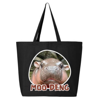 Moo Deng Pygmy Hippopotamus Funny Meme 25L Jumbo Tote
