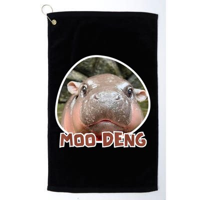 Moo Deng Pygmy Hippopotamus Funny Meme Golf Towel