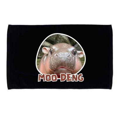 Moo Deng Pygmy Hippopotamus Funny Meme Microfiber Hand Towel