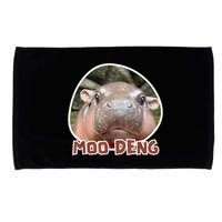 Moo Deng Pygmy Hippopotamus Funny Meme Microfiber Hand Towel