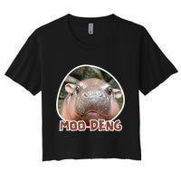 Moo Deng Pygmy Hippopotamus Funny Meme Crop Top