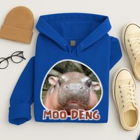 Moo Deng Pygmy Hippopotamus Funny Meme Hoodie