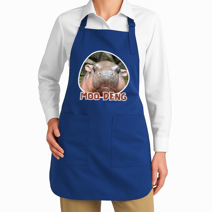 Moo Deng Pygmy Hippopotamus Funny Meme Apron