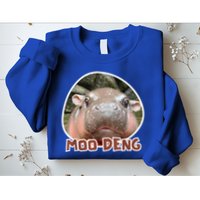 Moo Deng Pygmy Hippopotamus Funny Meme Sweatshirt