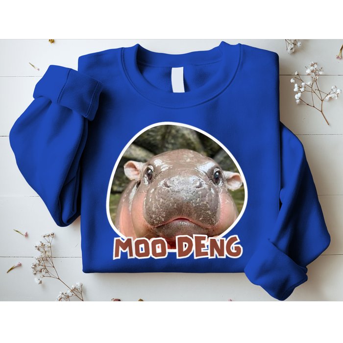 Moo Deng Pygmy Hippopotamus Funny Meme Sweatshirt