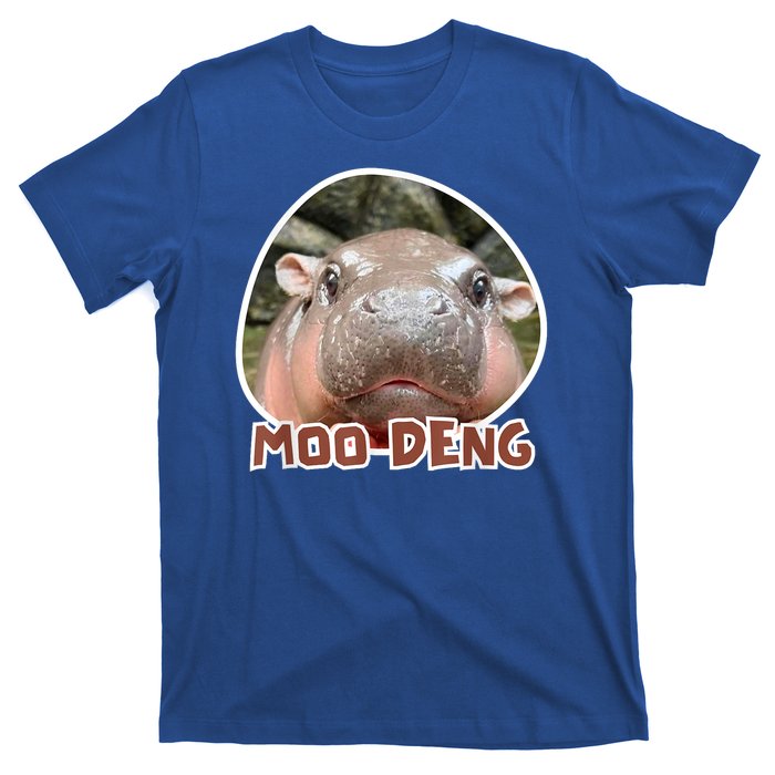 Moo Deng Pygmy Hippopotamus Funny Meme T-Shirt