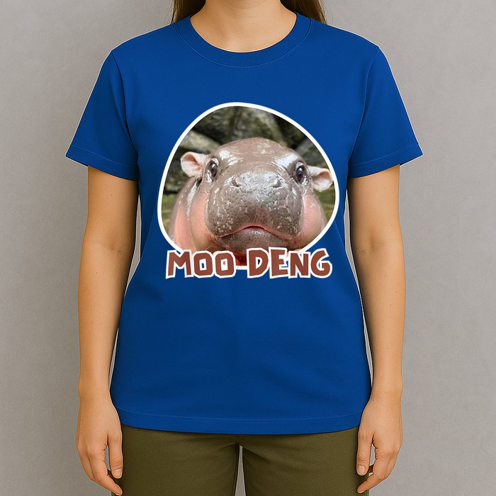 Moo Deng Pygmy Hippopotamus Funny Meme T-Shirt