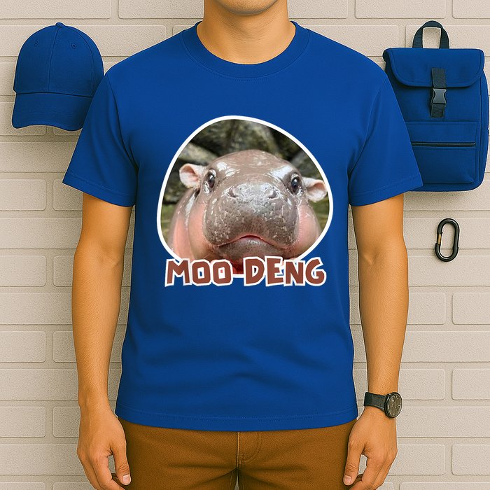 Moo Deng Pygmy Hippopotamus Funny Meme T-Shirt