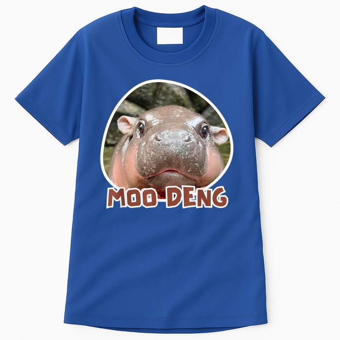 Moo Deng Pygmy Hippopotamus Funny Meme Tall T-Shirt