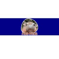 Moo Deng Pygmy Hippopotamus Funny Meme Bumper Sticker